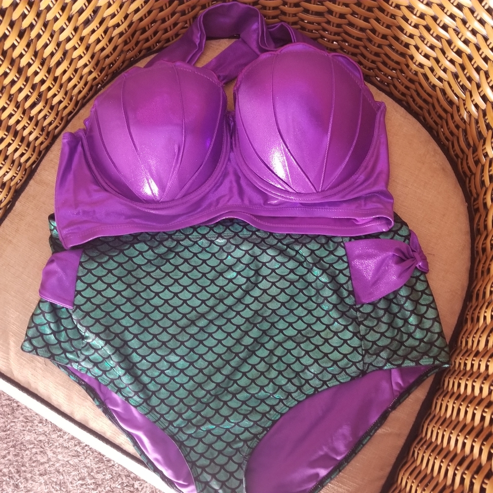 Disney Purple and Green Bikini